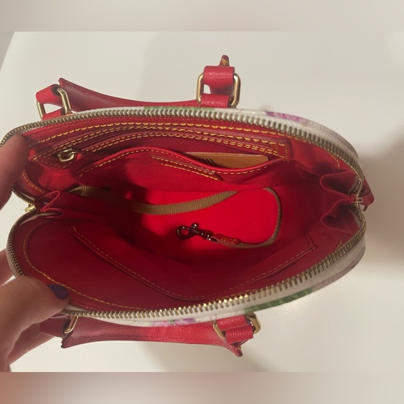 Dooney & Bourke Red and Multicolor Cupcake Satchel Bitsy bag - Picture 10 of 17